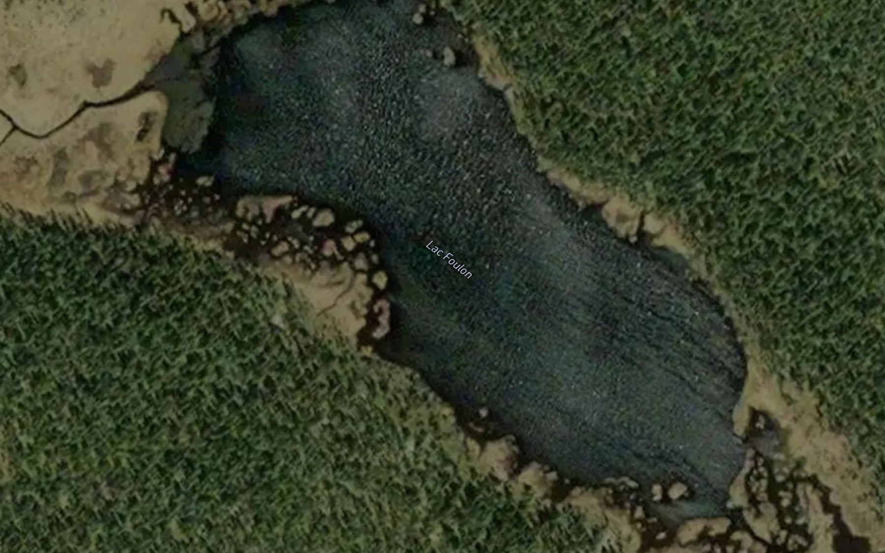 Satellite map of the Lac Foulon