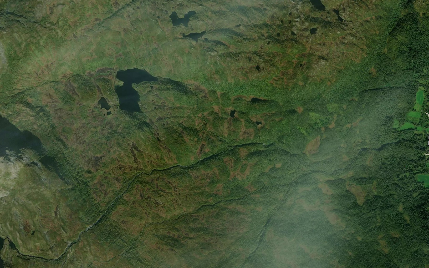 Satellite map of the Trollhagelva