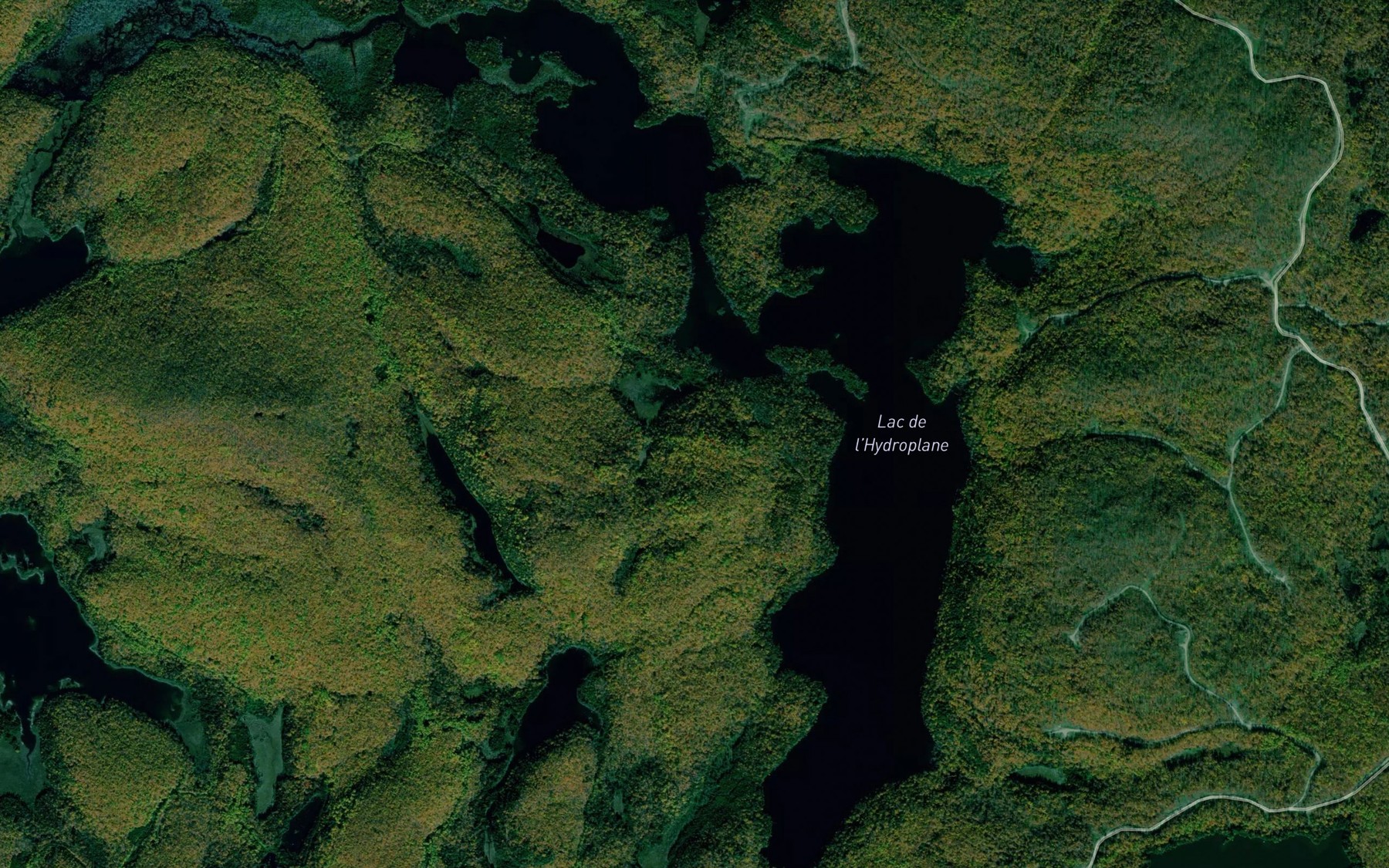 Satellite map of the Lac de l'Hydroplane
