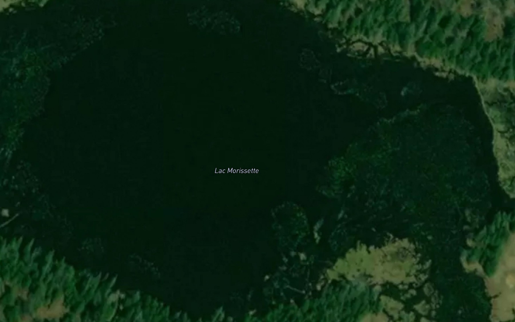 Satellite map of the Lac Morissette