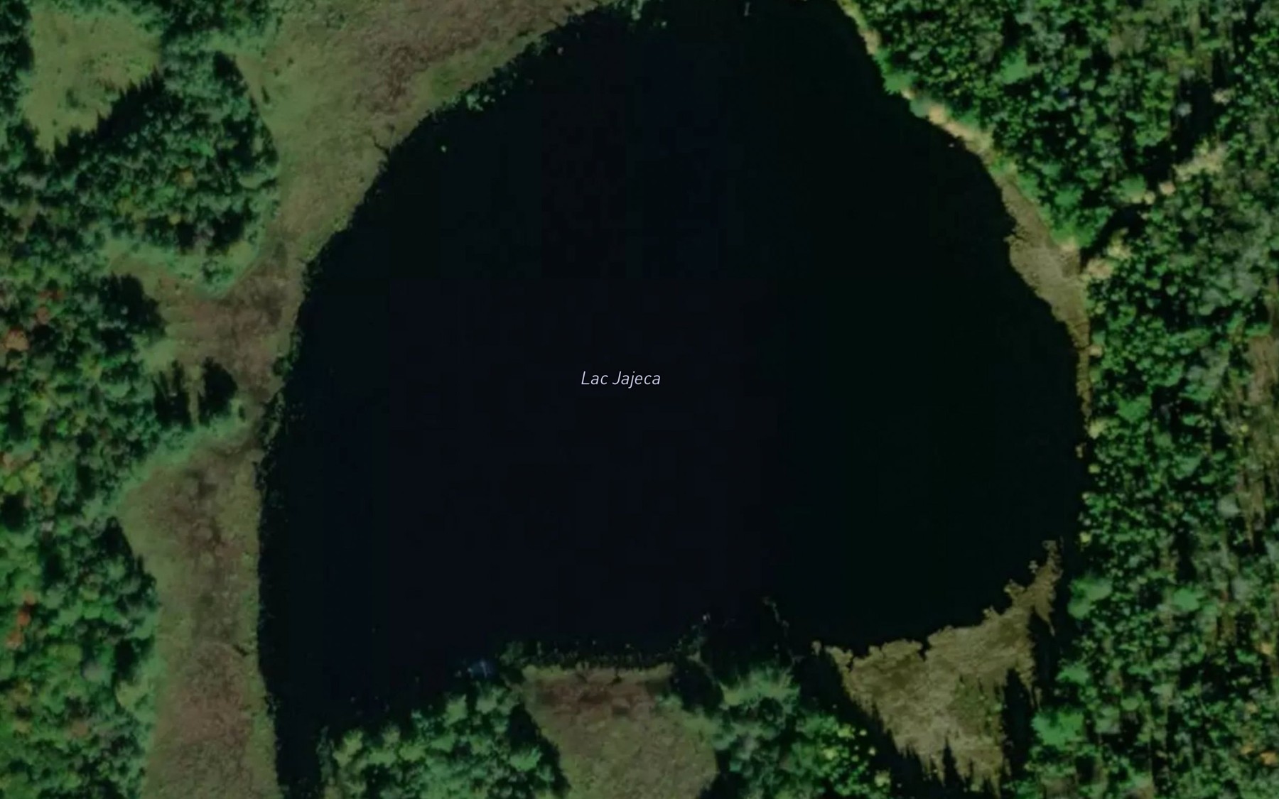 Satellite map of the Lac Jajeca