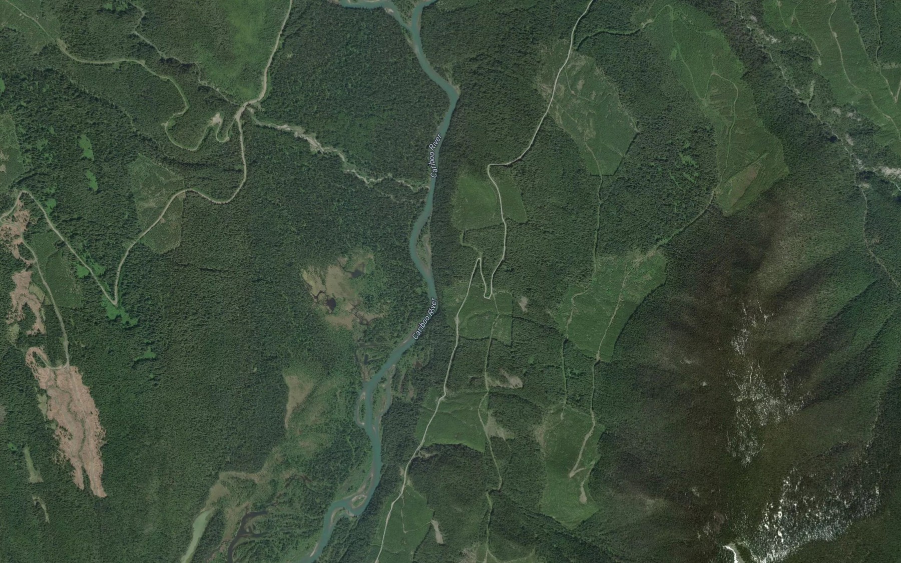 Satellite map of the Cunningham Creek