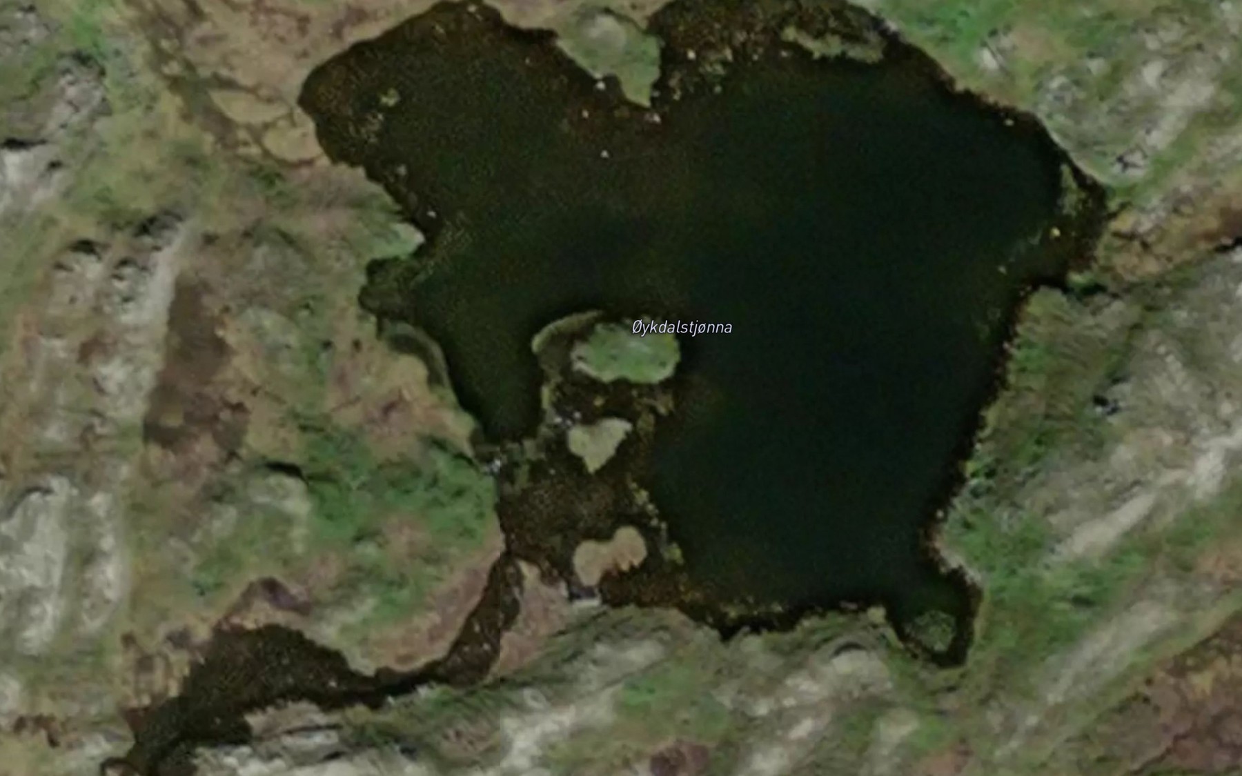 Satellite map of the Okdalstjorna