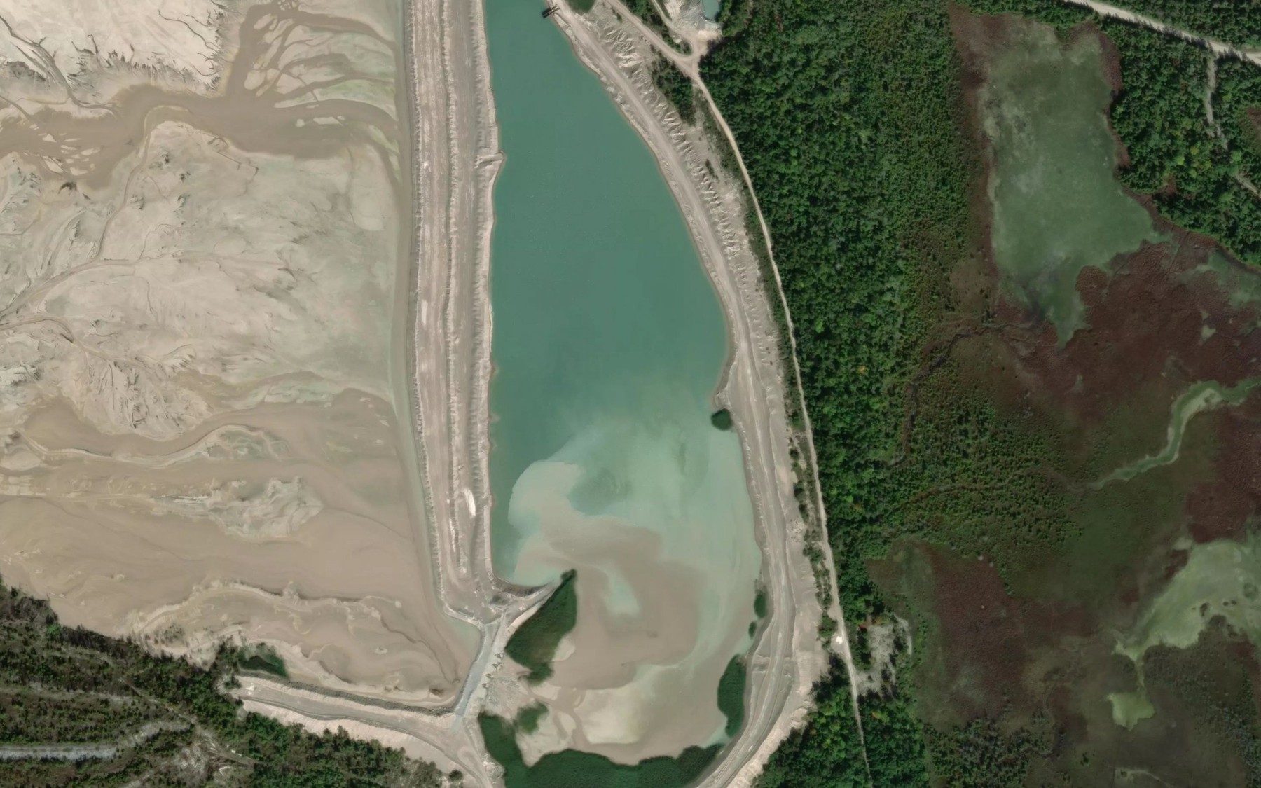 Satellite map of the Little Lake
