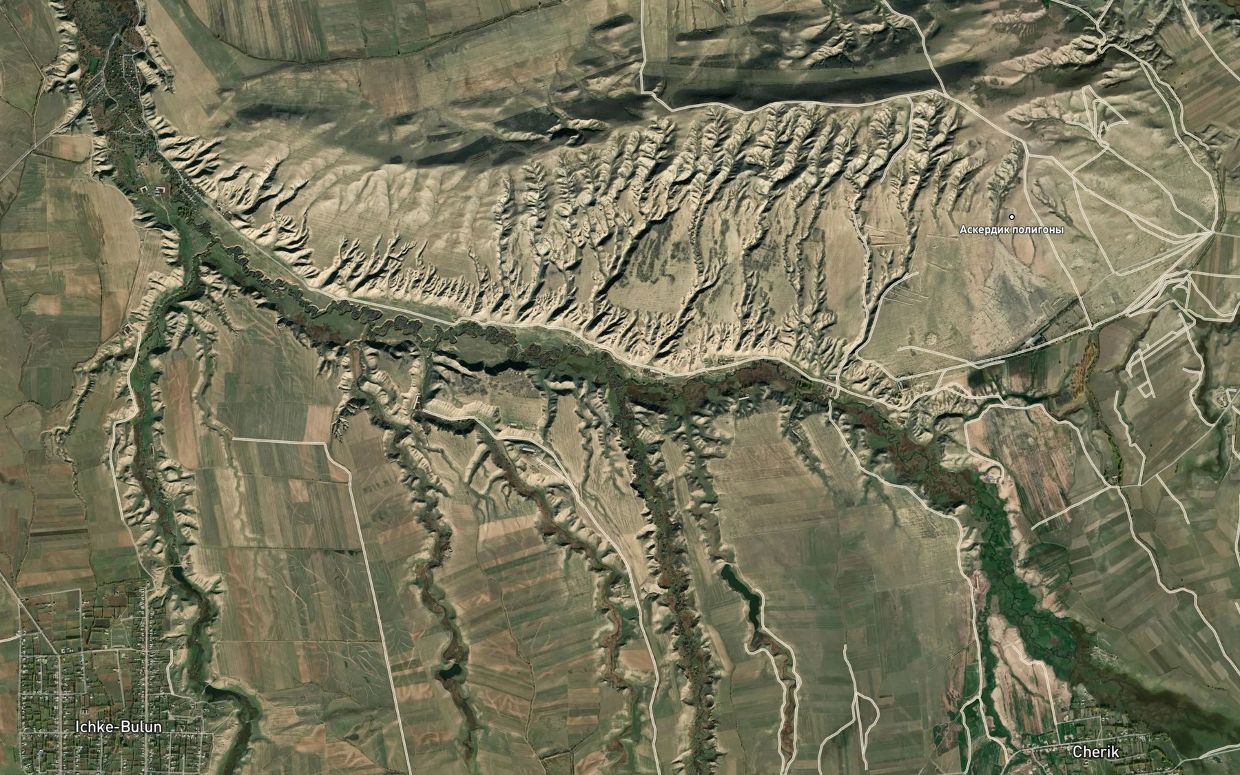 Satellite map of the Irdyk