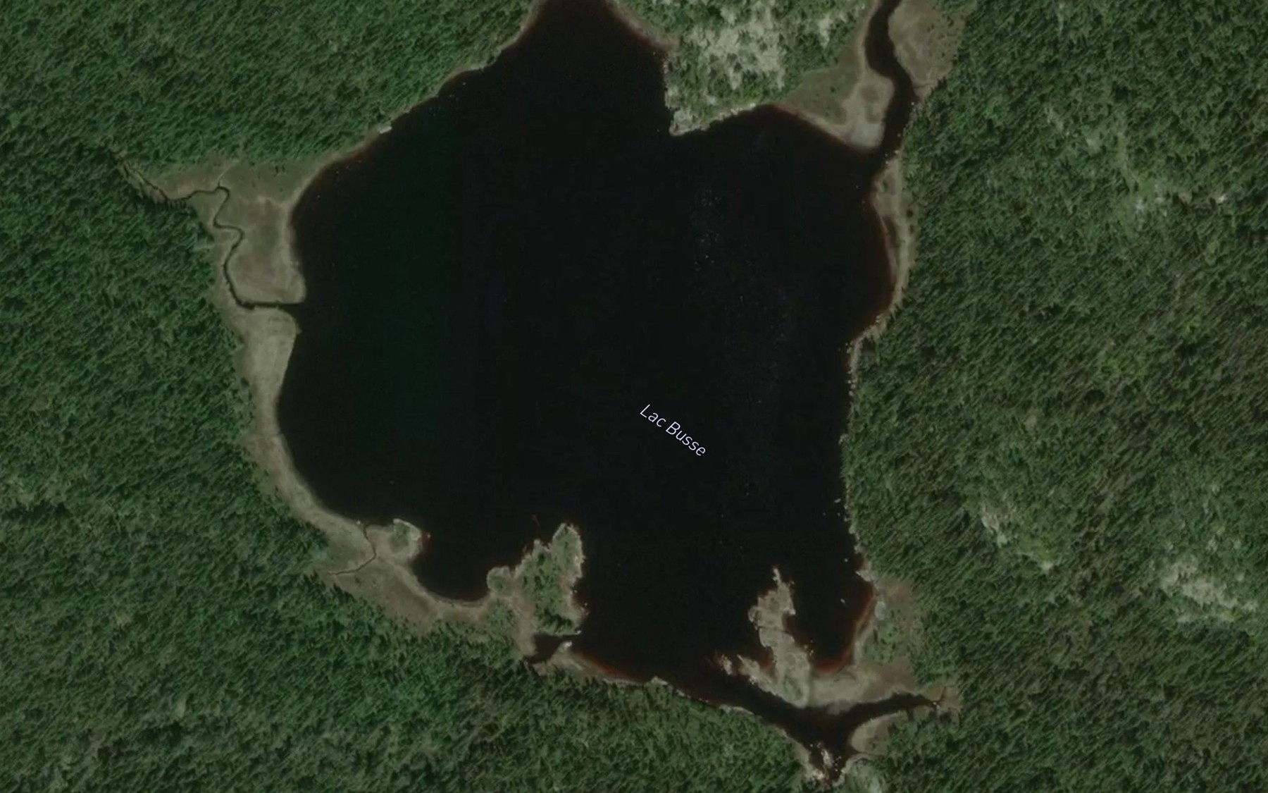 Satellite map of the Lac Busse