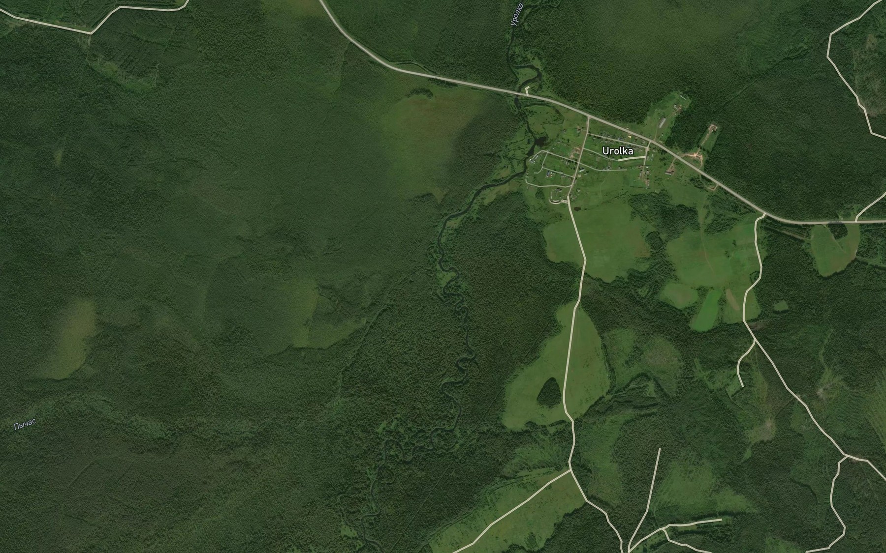 Satellite map of the Pychas