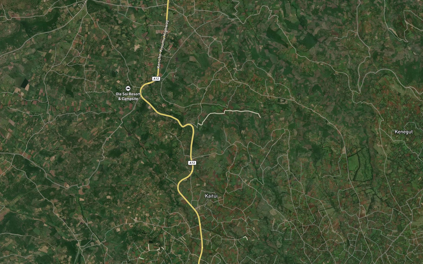 Satellite map of the Senetwet