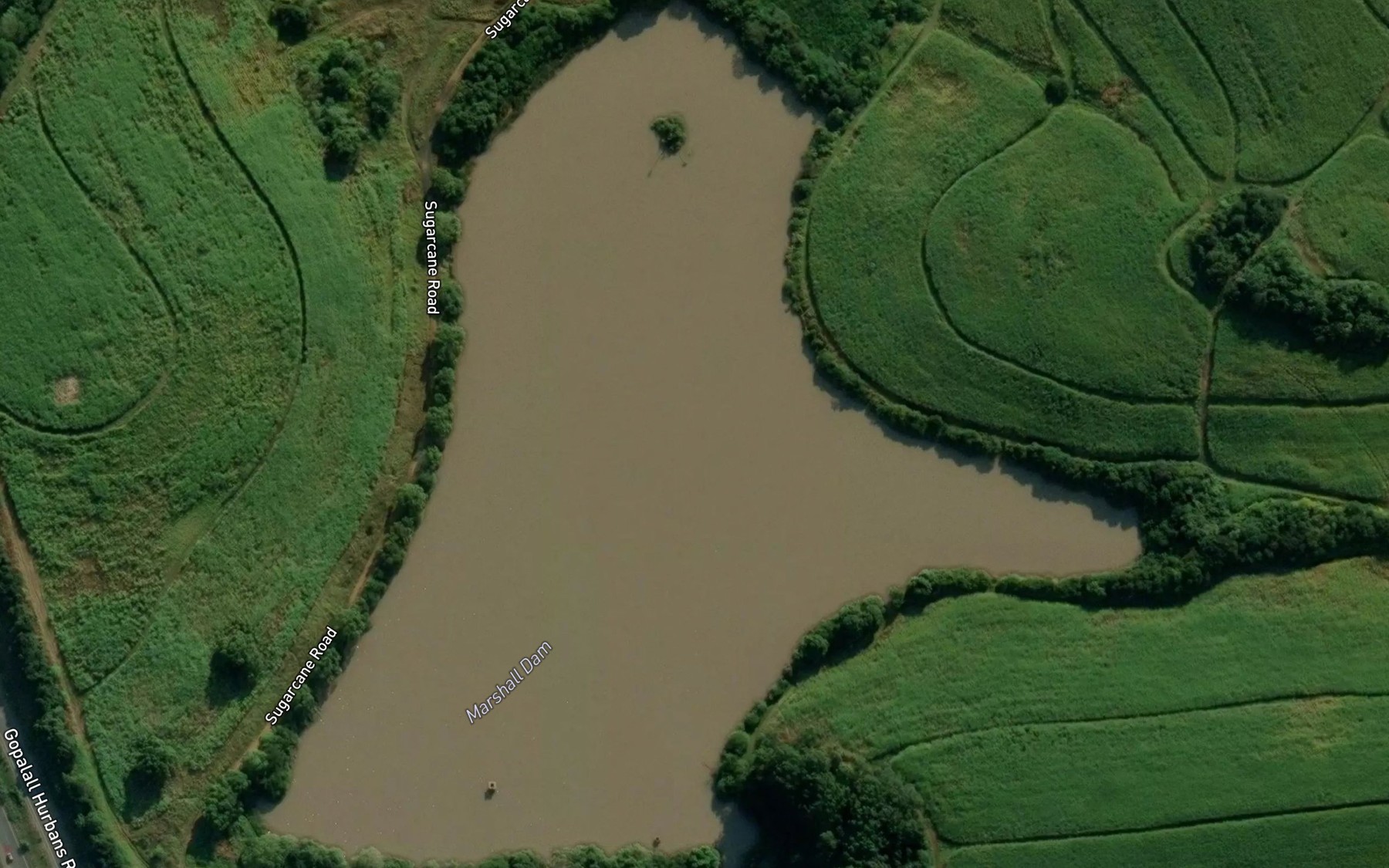 Satellite map of the Marshall
