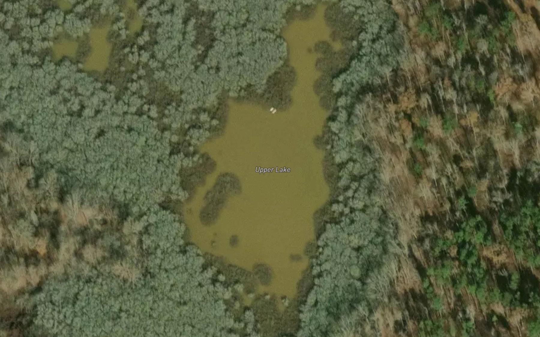Satellite map of the Upper Lake