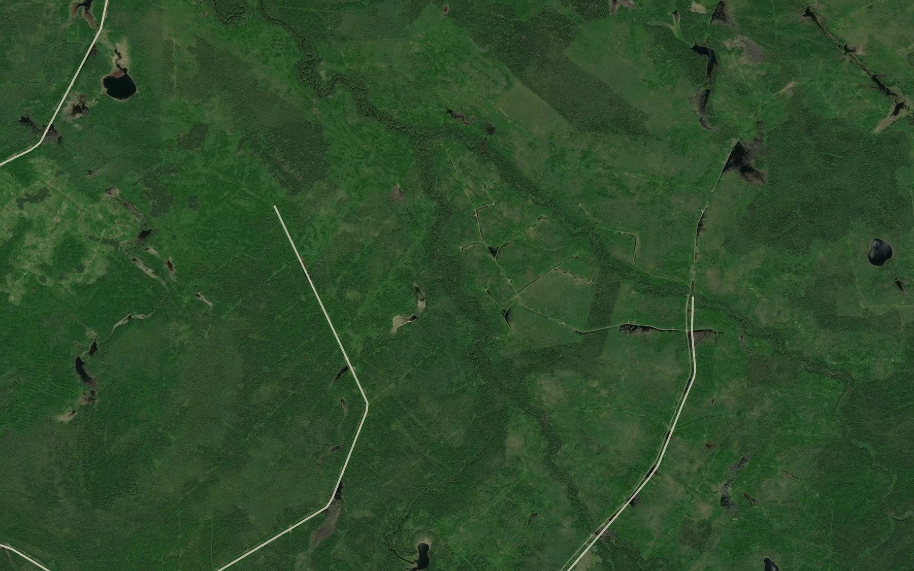 Satellite map of the Little Pisikaniwi River