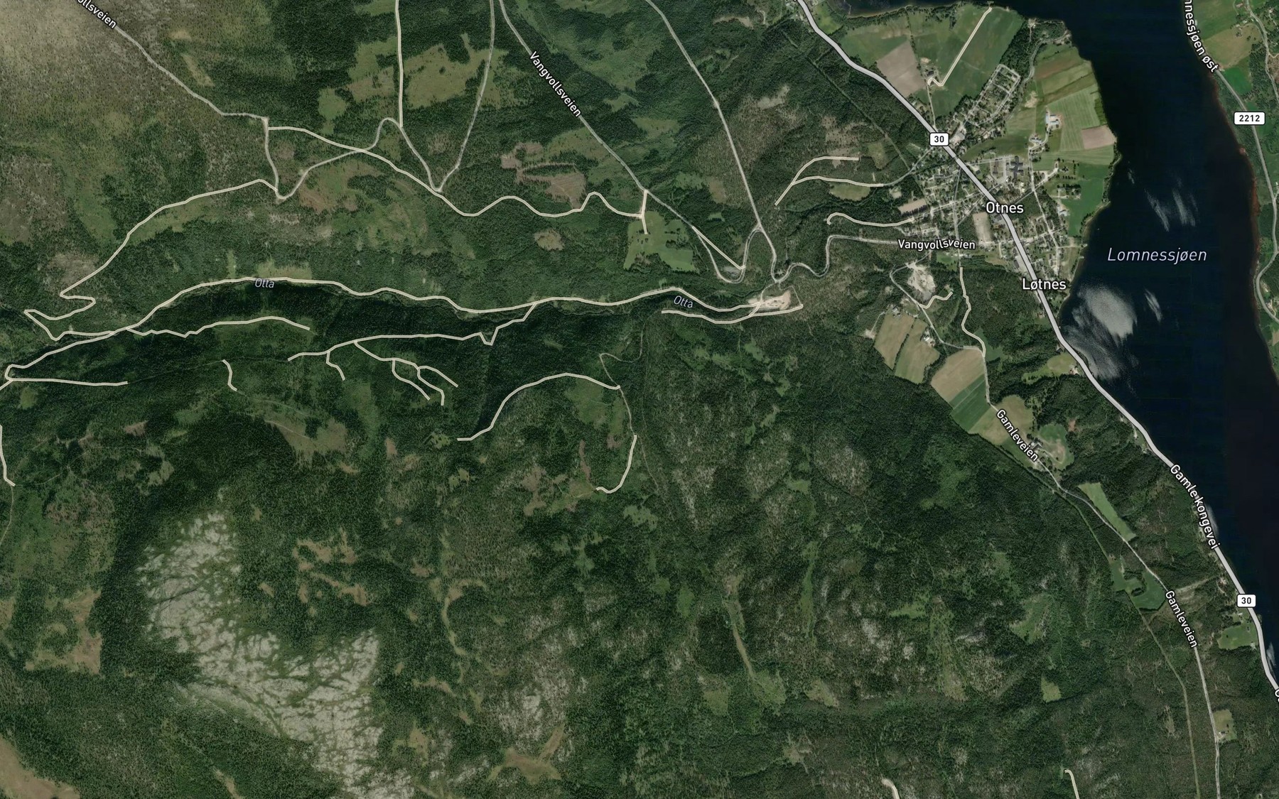 Satellite map of the Melisbubekken