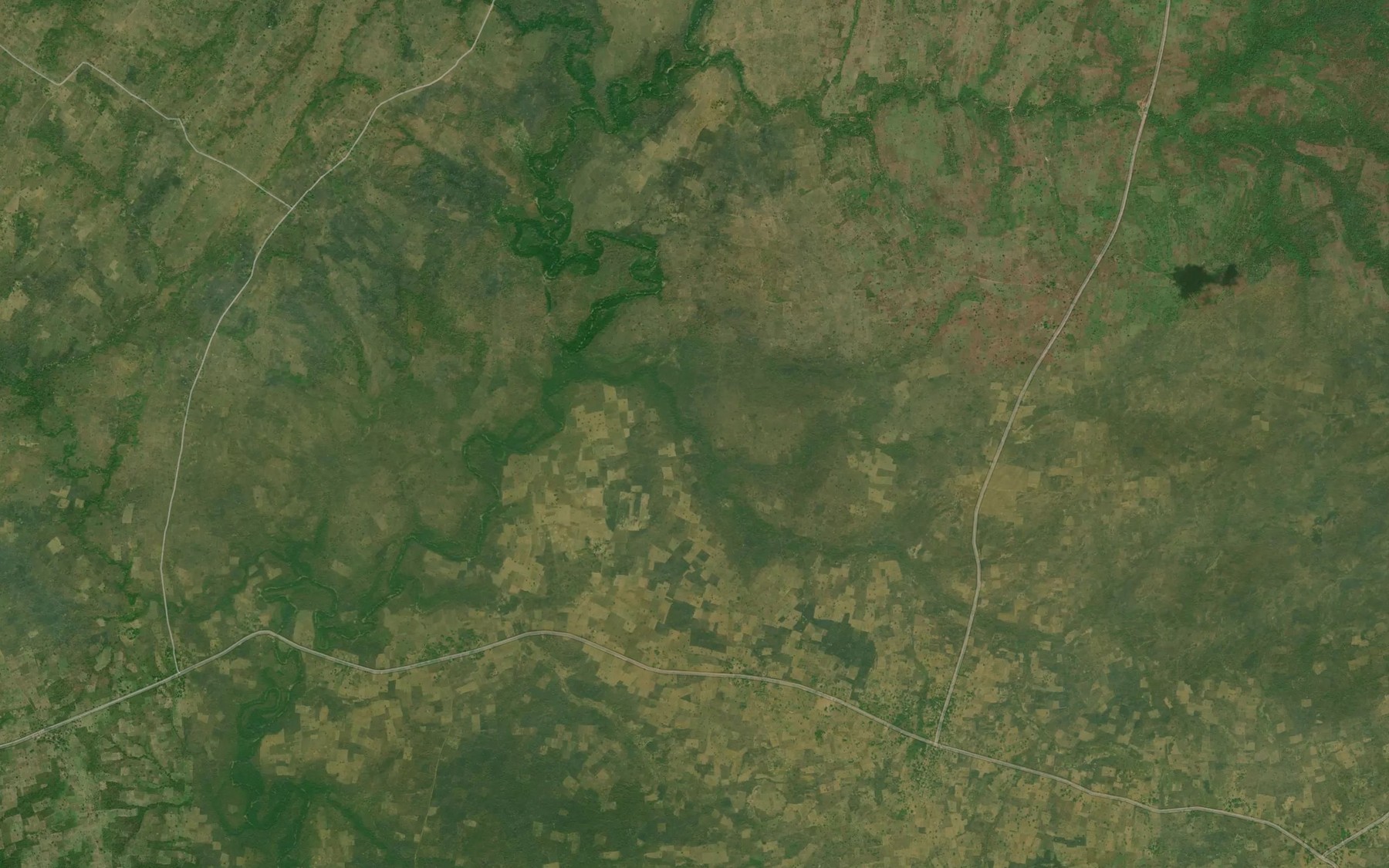 Satellite map of the River Afuyia