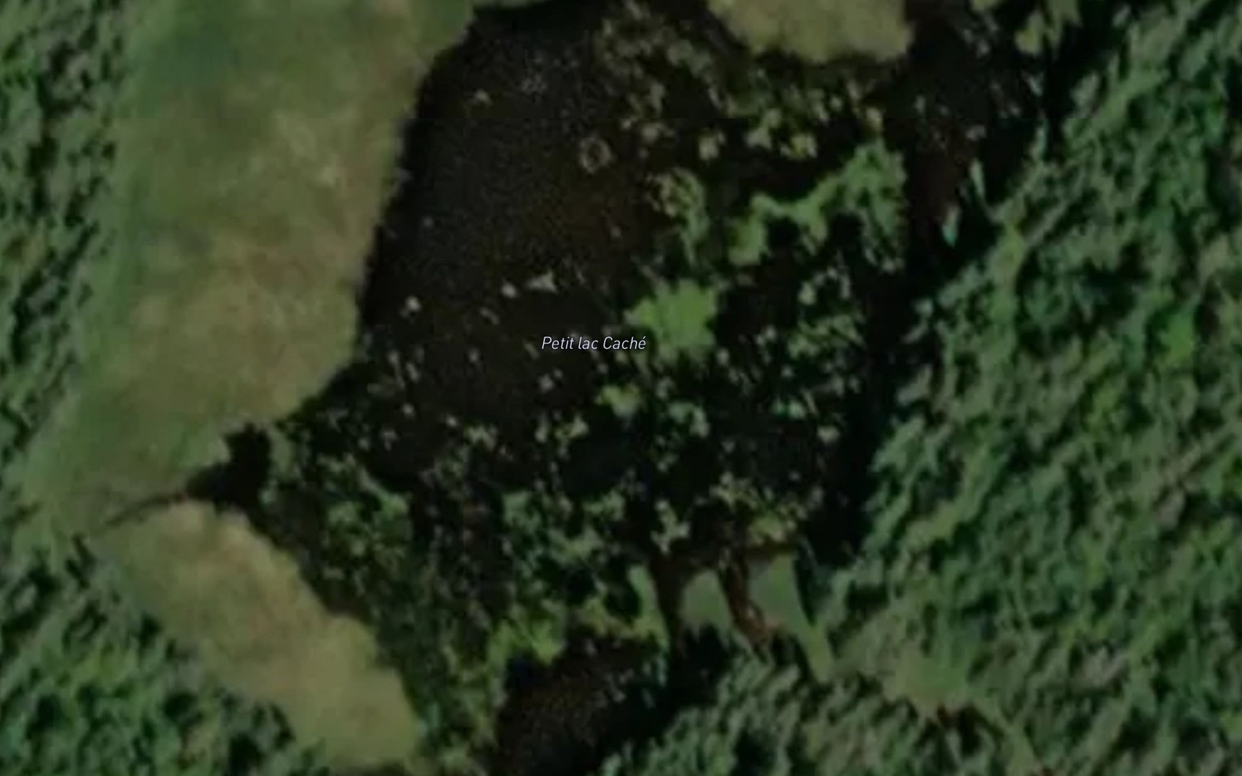 Satellite map of the Petit lac Cache