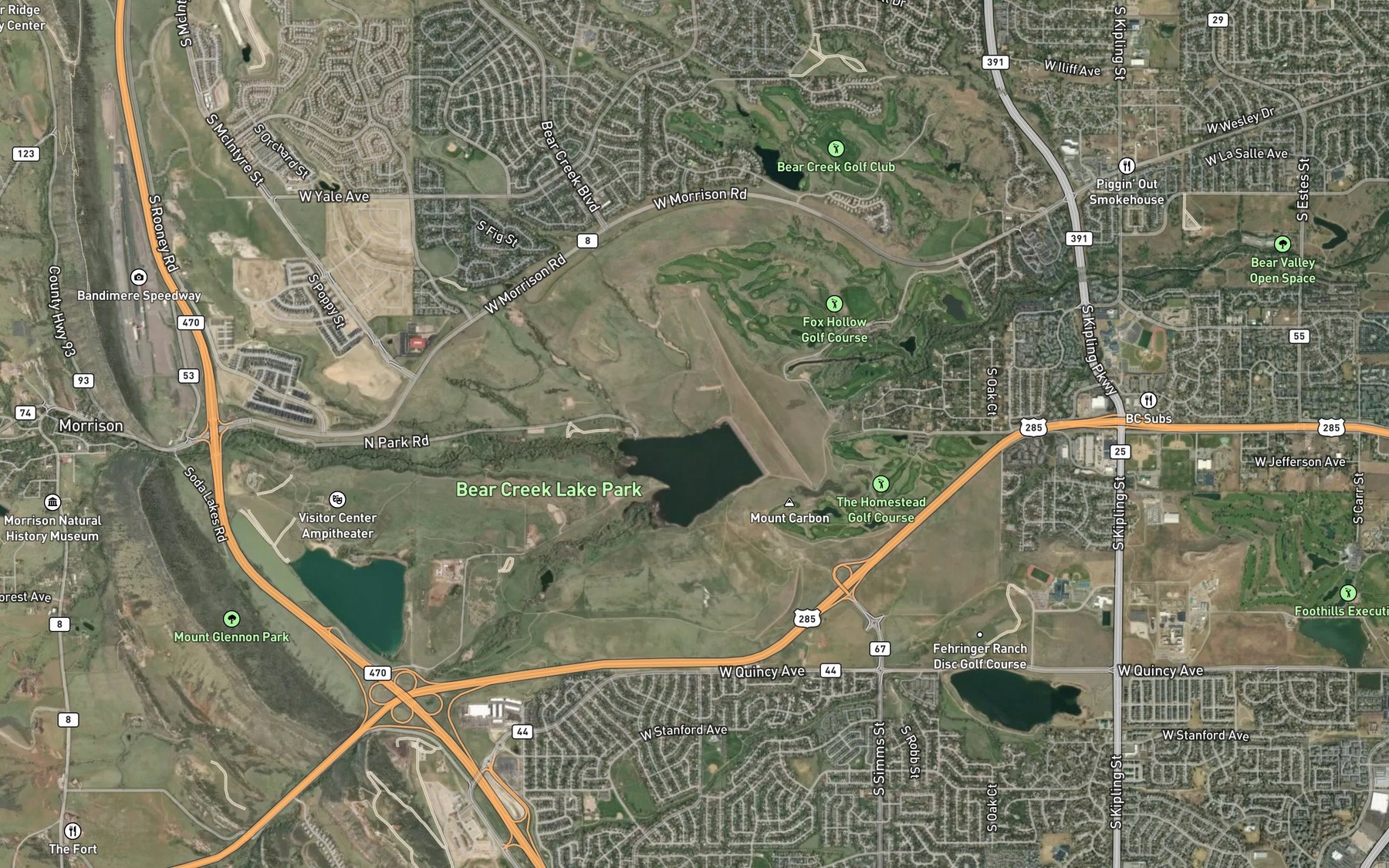 Satellite map of the Spot 6