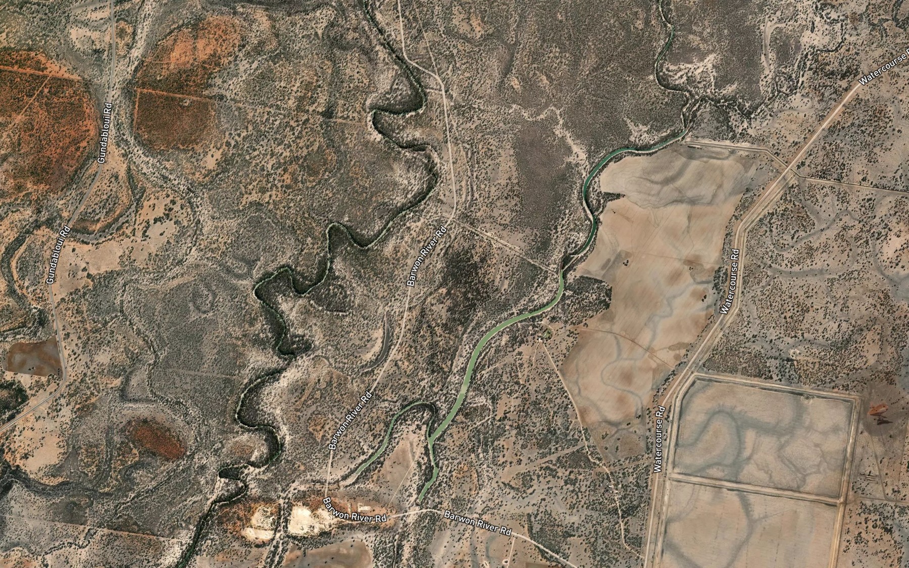 Satellite map of the First Lagoon