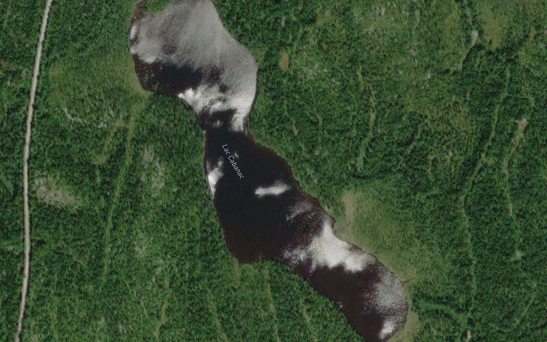 Satellite map of the Lac Cabanac