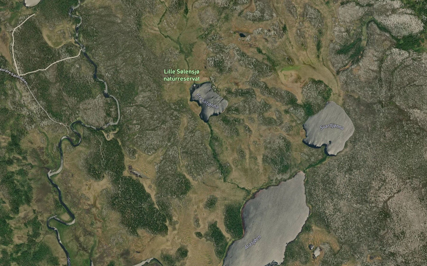 Satellite map of the Langkasbekken