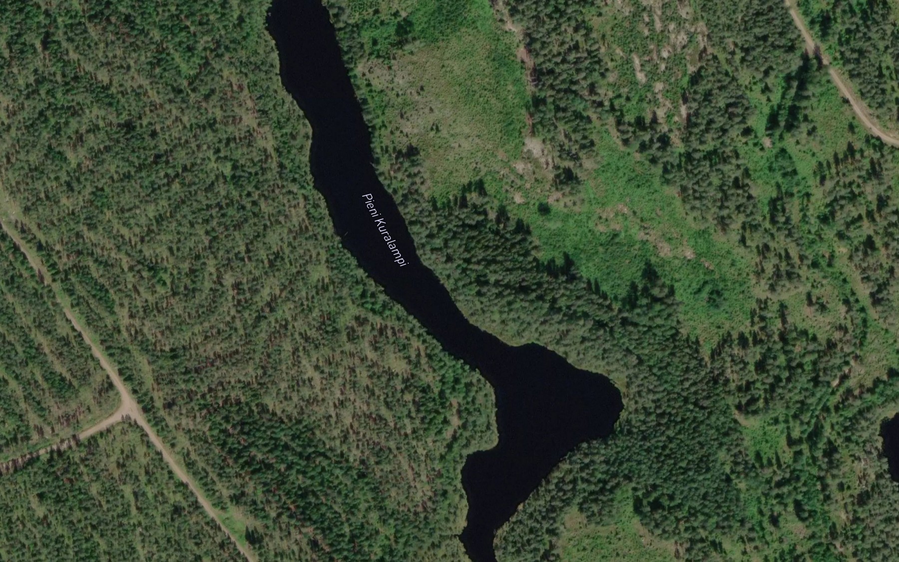 Satellite map of the Pieni Kuralampi