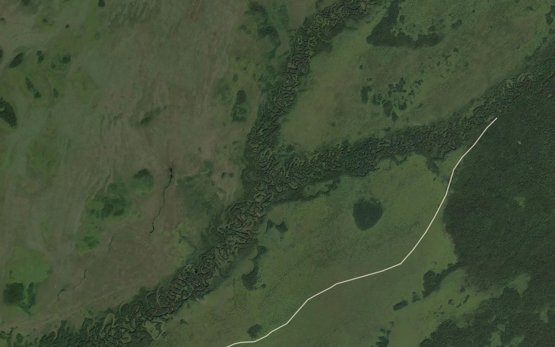 Satellite map of the Burga