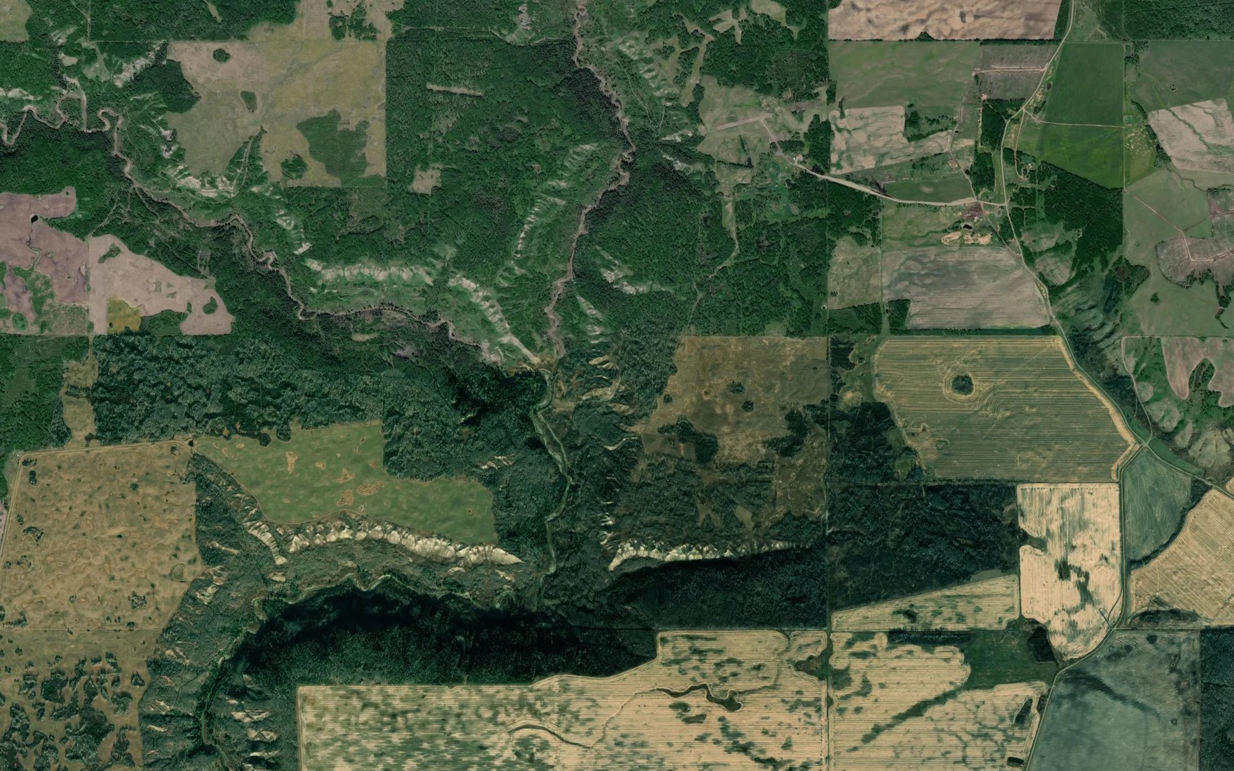 Satellite map of the North Cache Creek