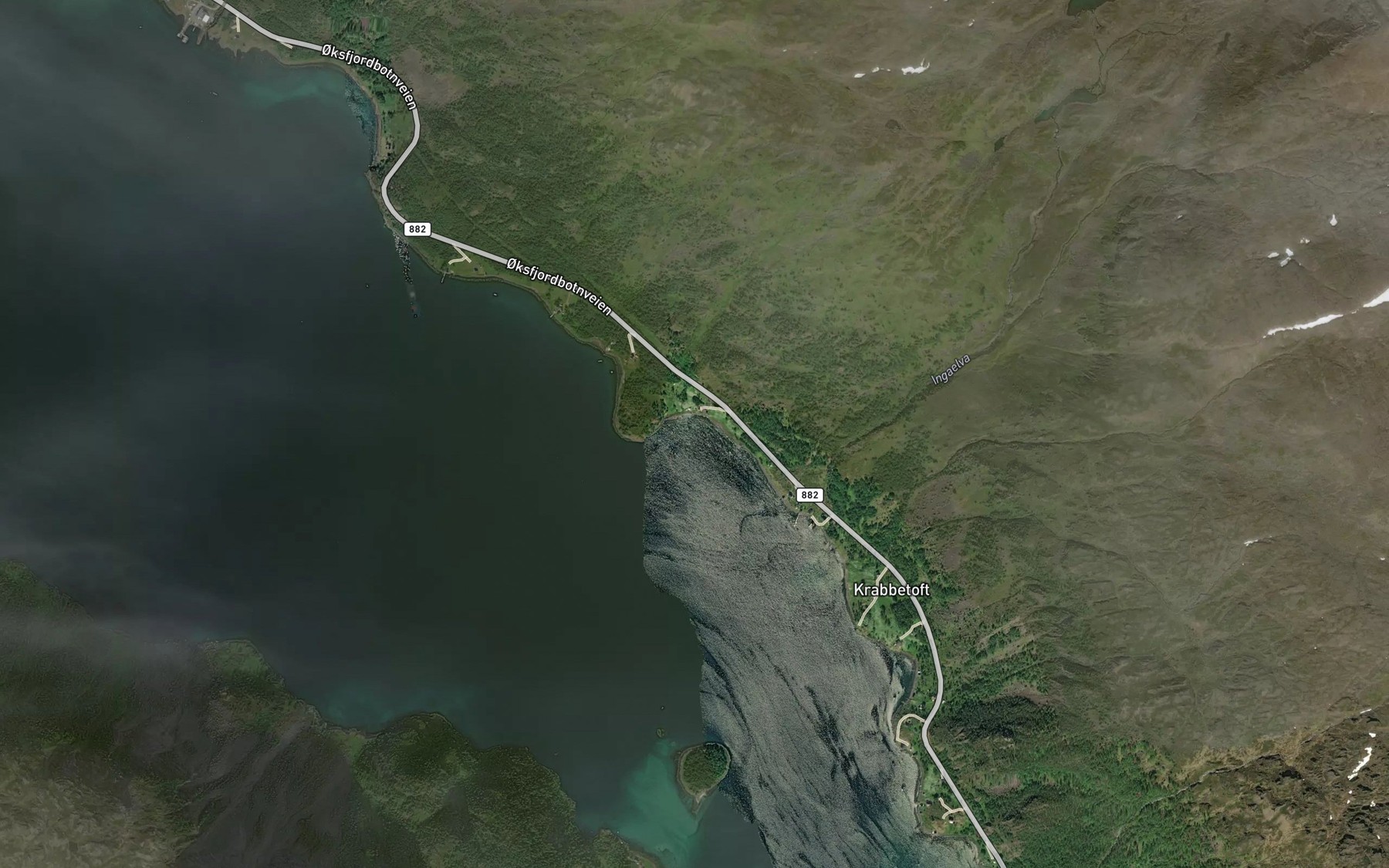Satellite map of the Hamnbukta