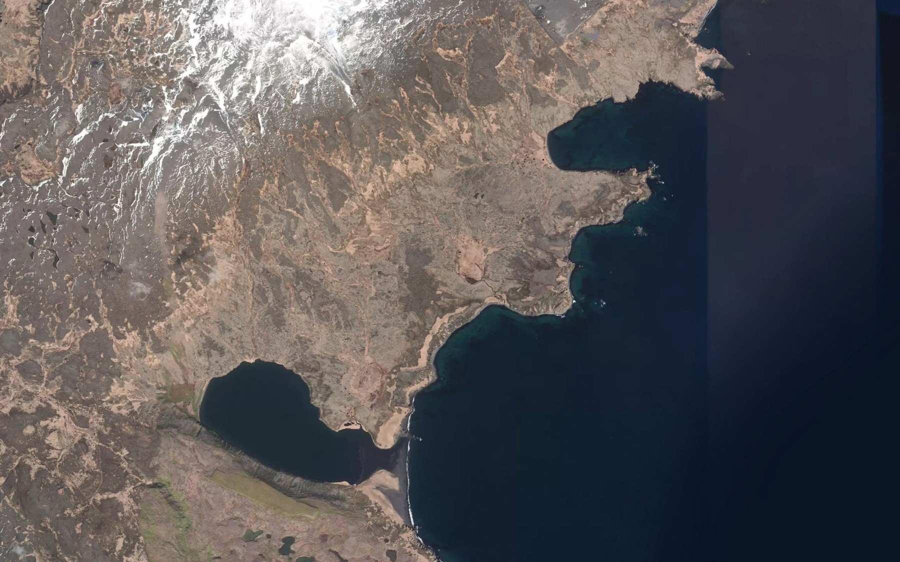 Satellite map of the Model Cove