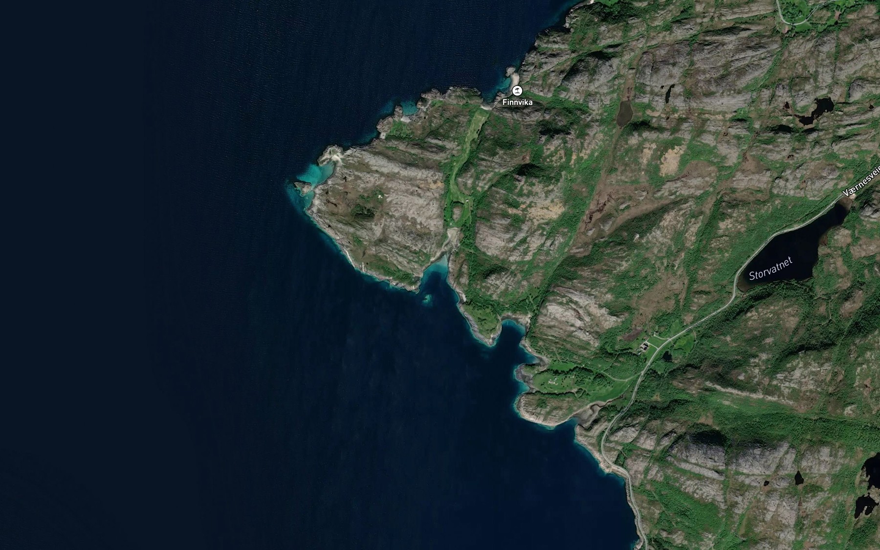 Satellite map of the Sorakvika