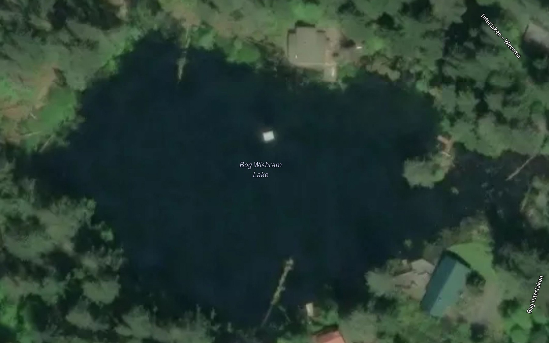 Satellite map of the Wishram Lake