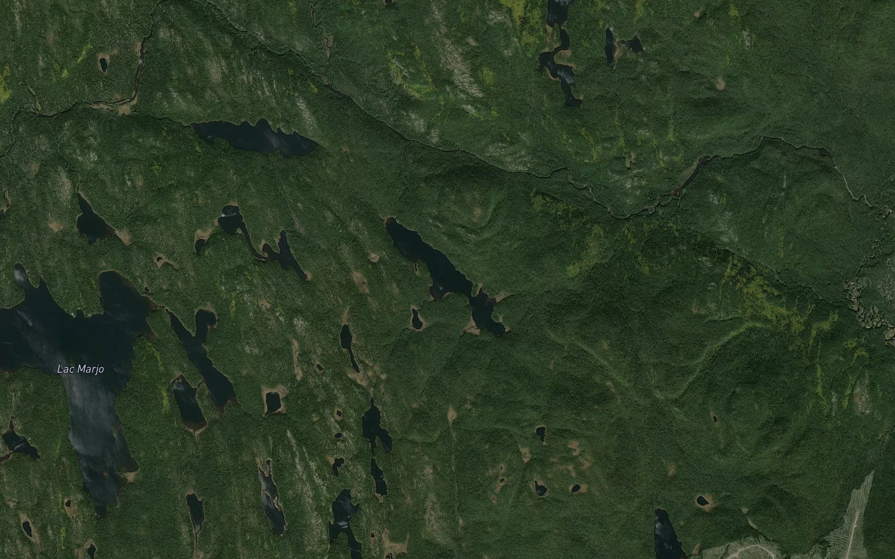 Satellite map of the Lac Tale