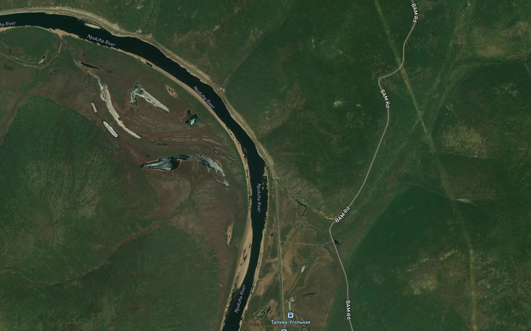 Satellite map of the Derpuk
