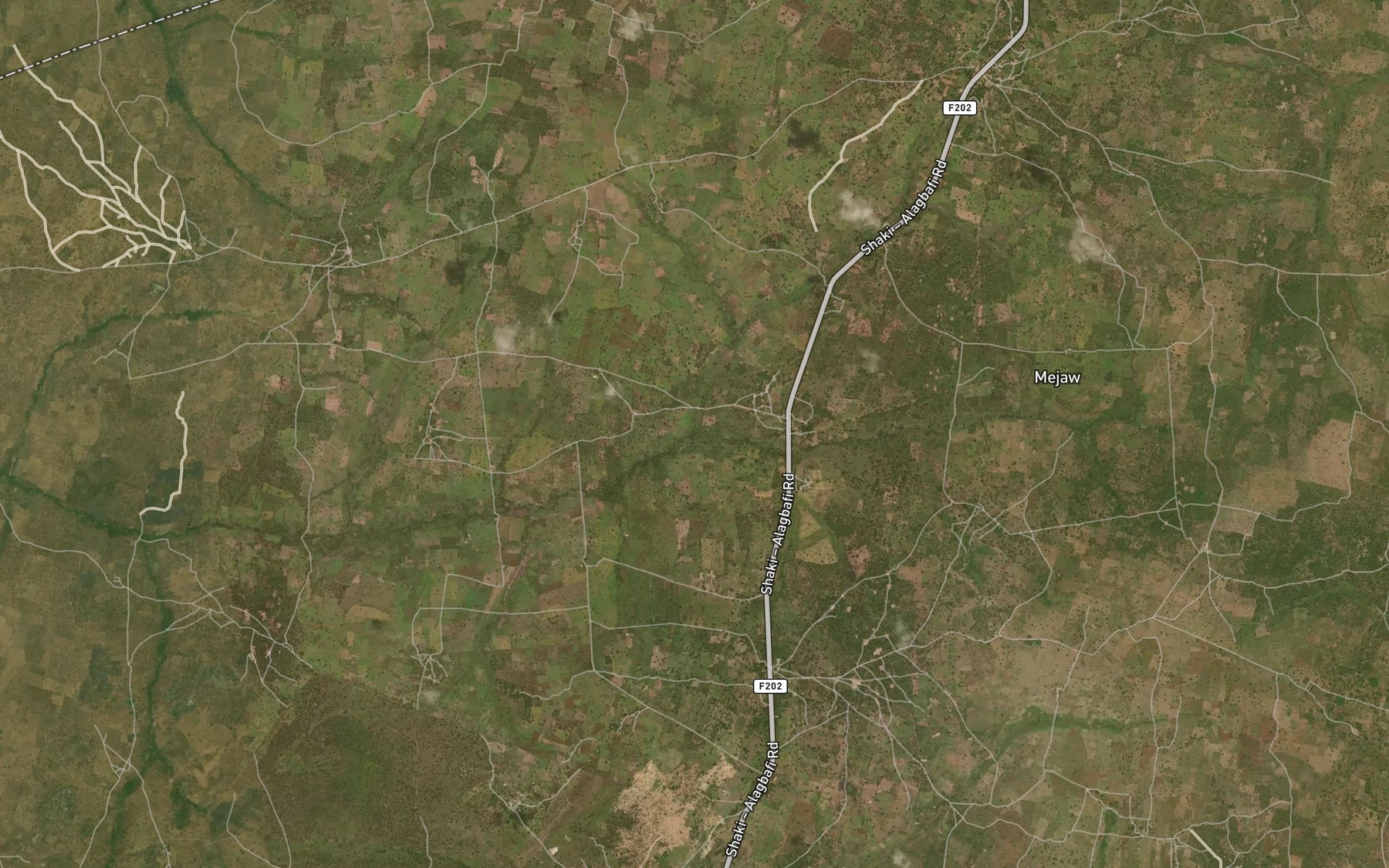 Satellite map of the River Sauje