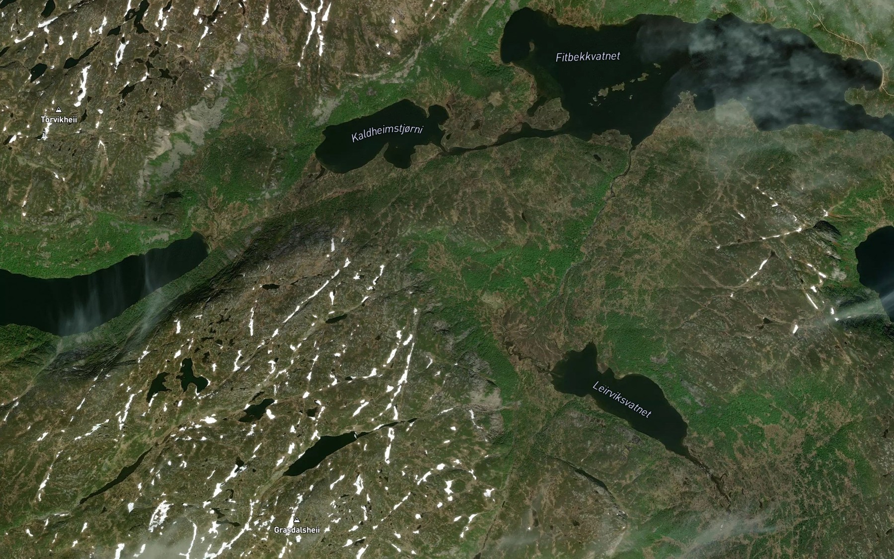 Satellite map of the Hiskarbekken