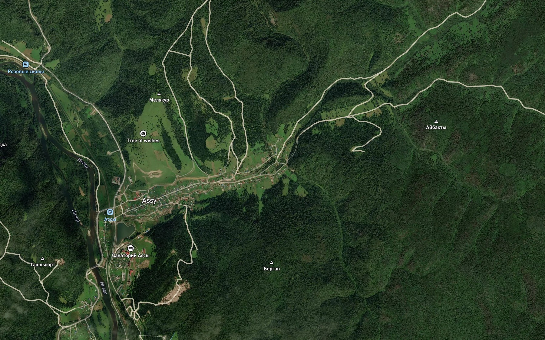 Satellite map of the Yurmash
