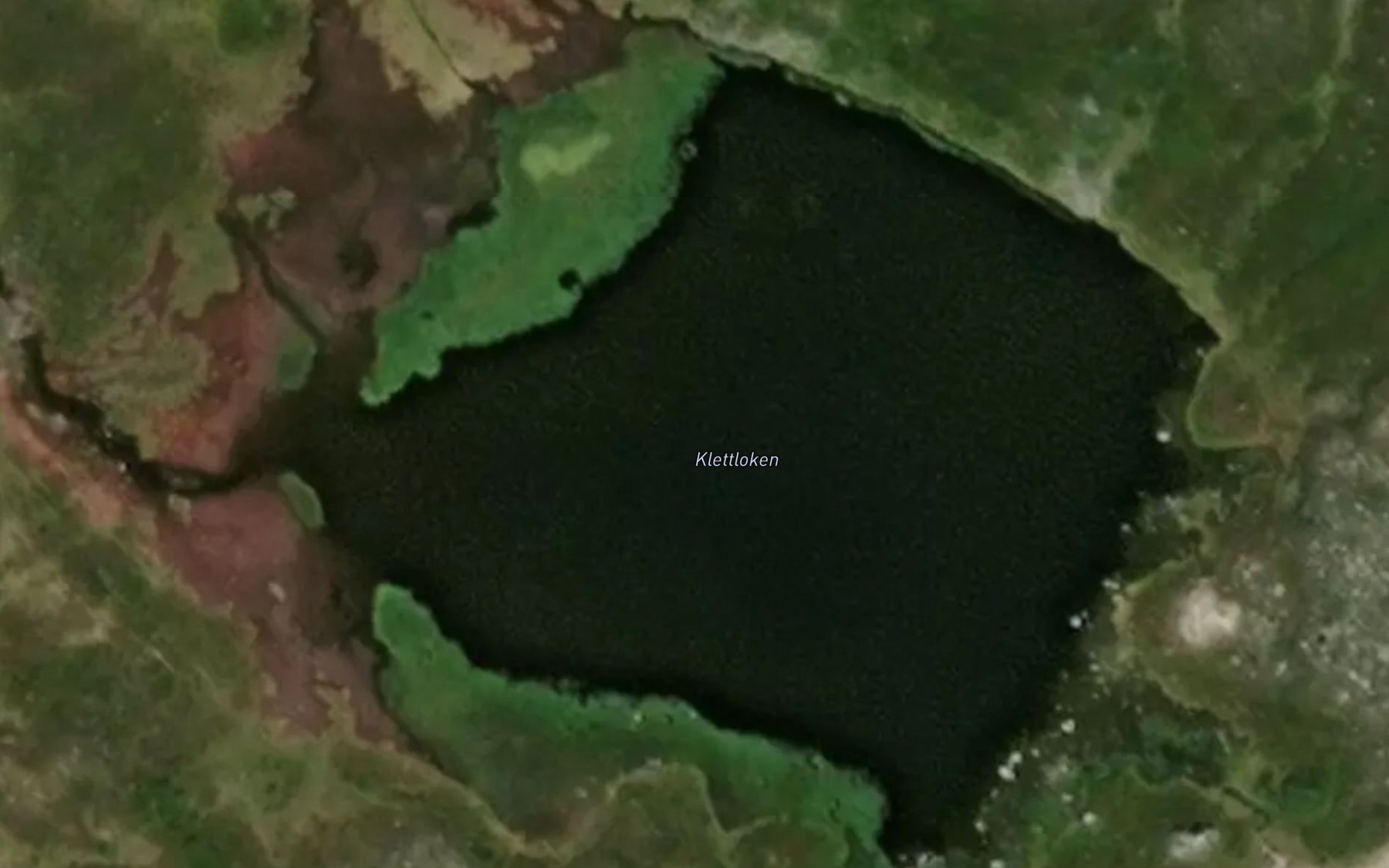 Satellite map of the Klettloken