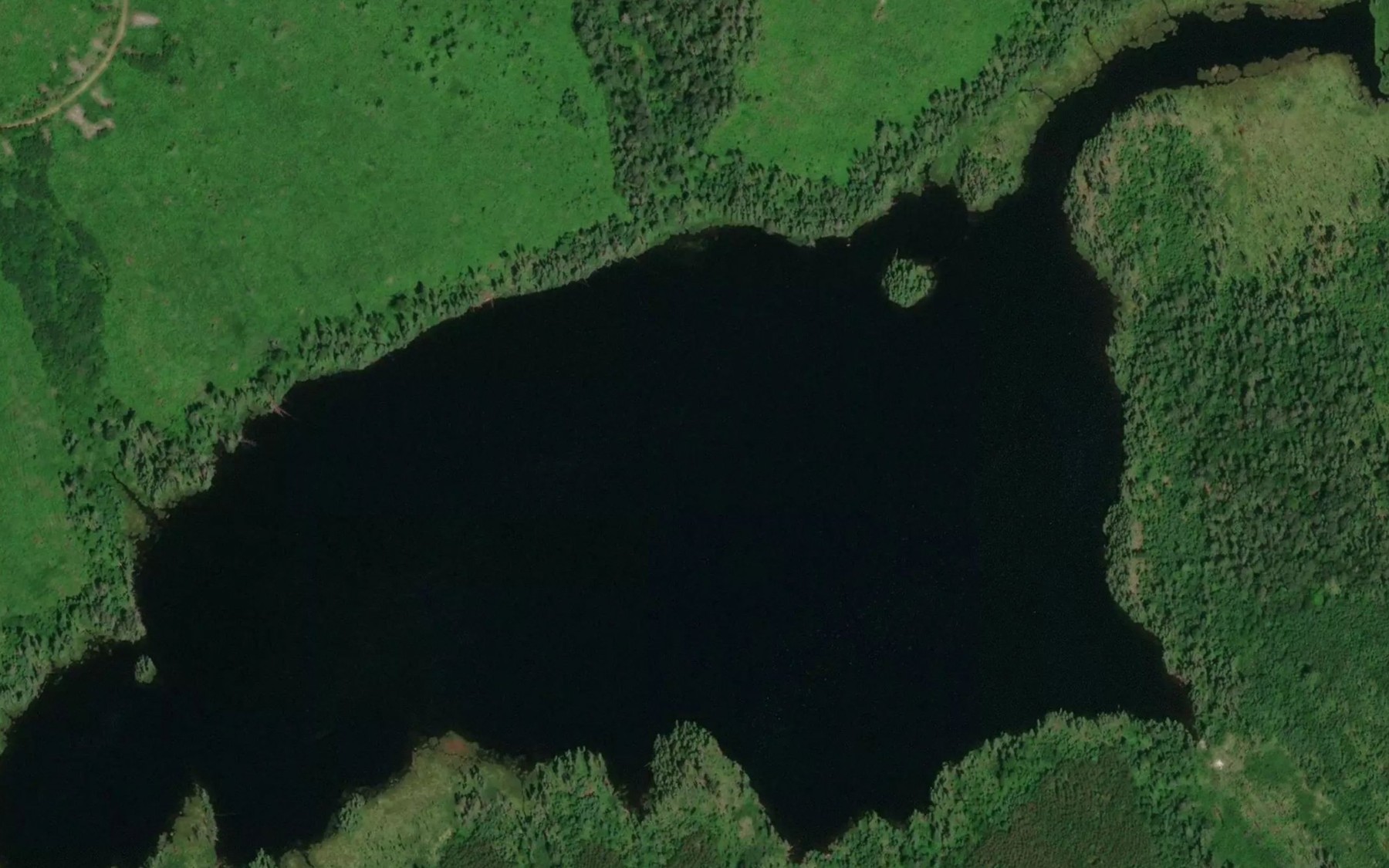 Satellite map of the Lac de la Hauteur