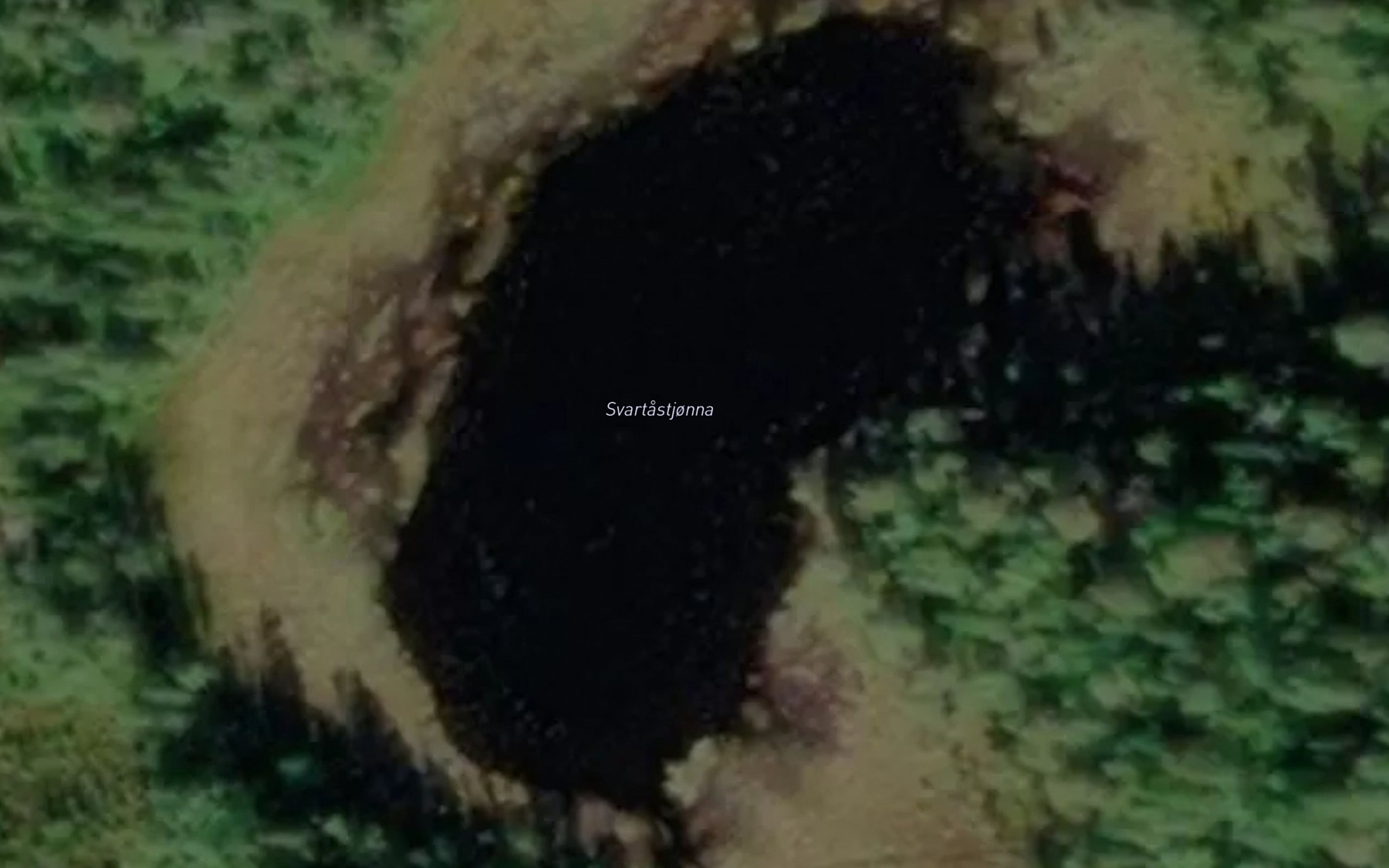 Satellite map of the Svartastjorna
