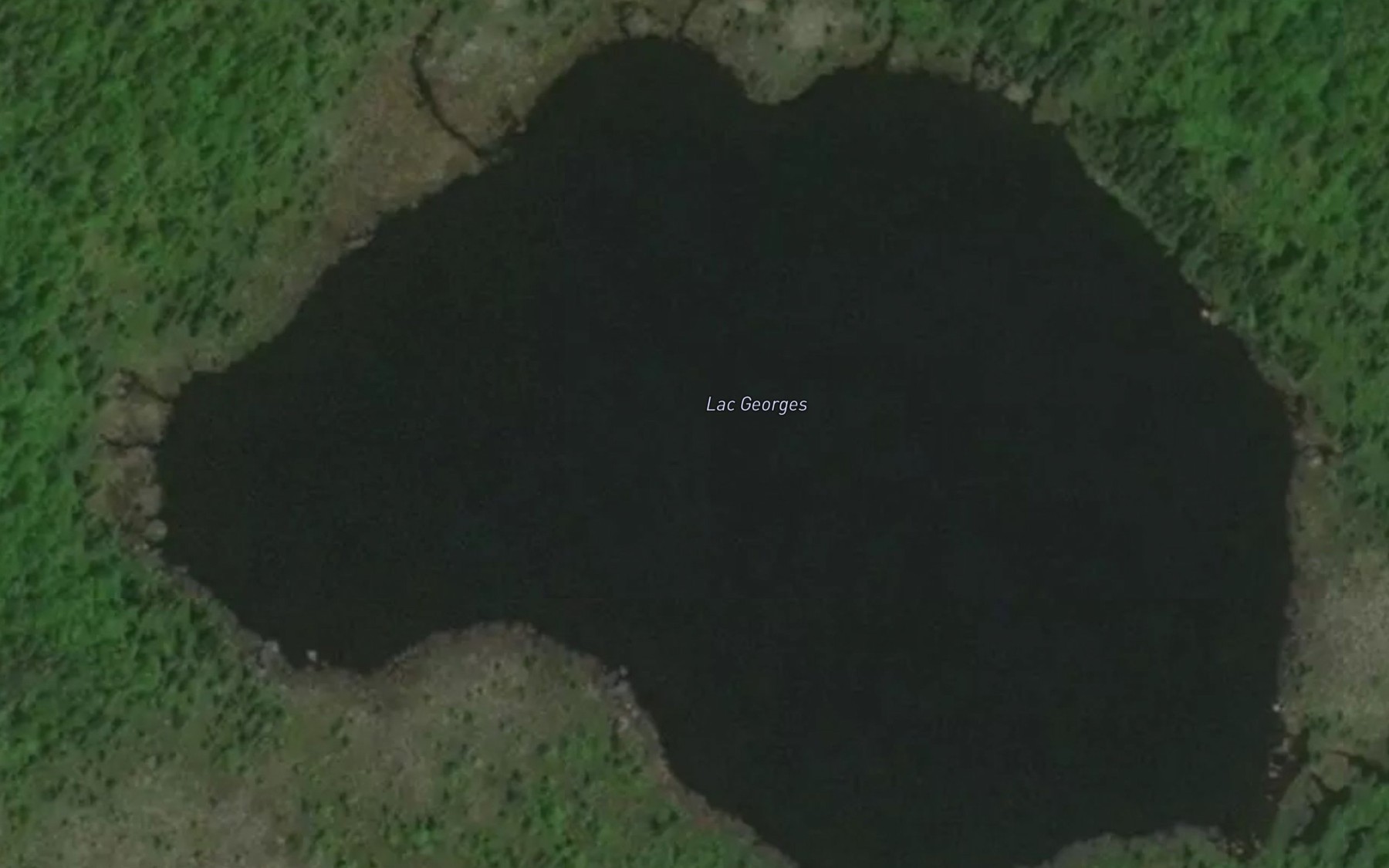 Satellite map of the Lac Georges