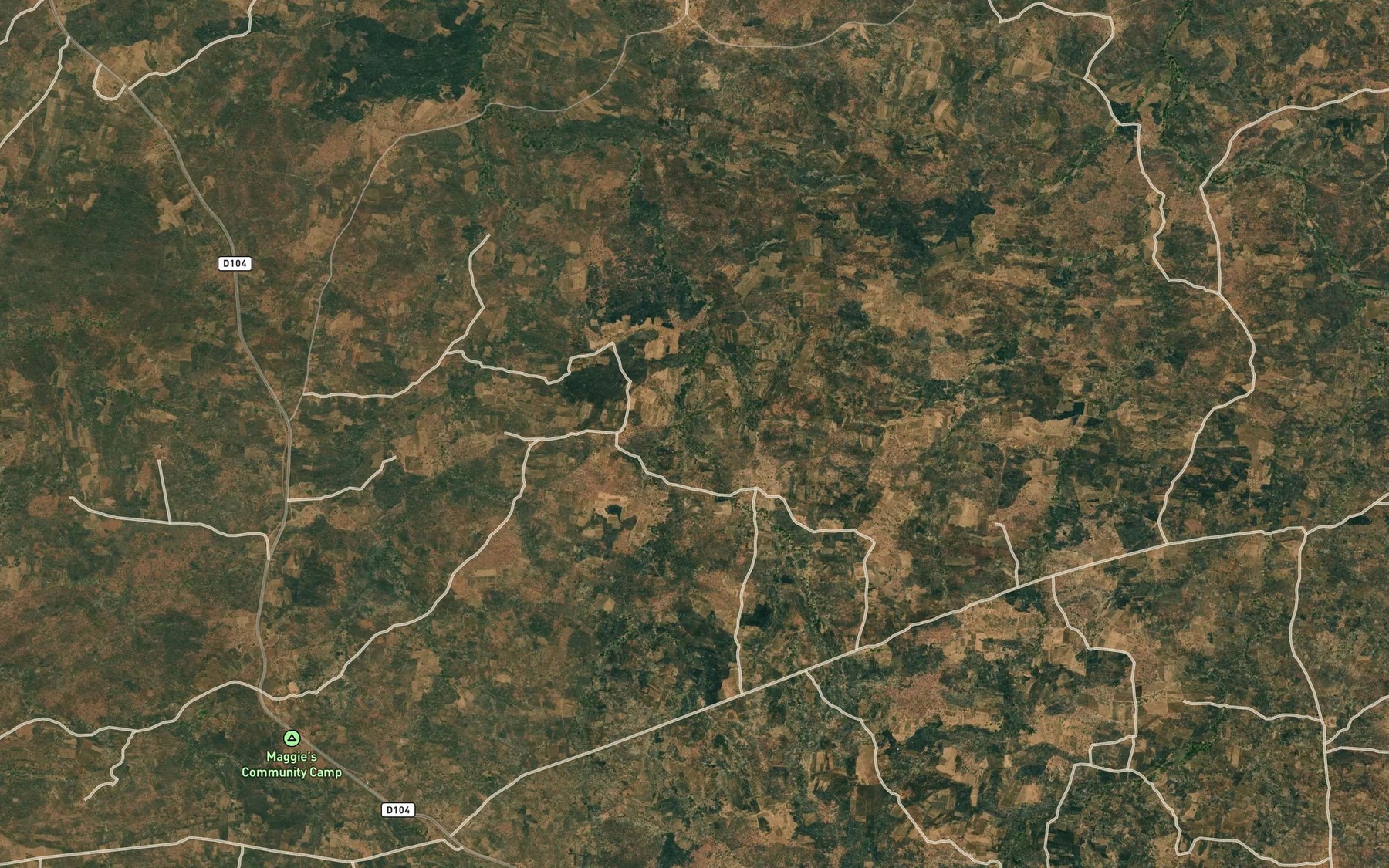 Satellite map of the Petapeta