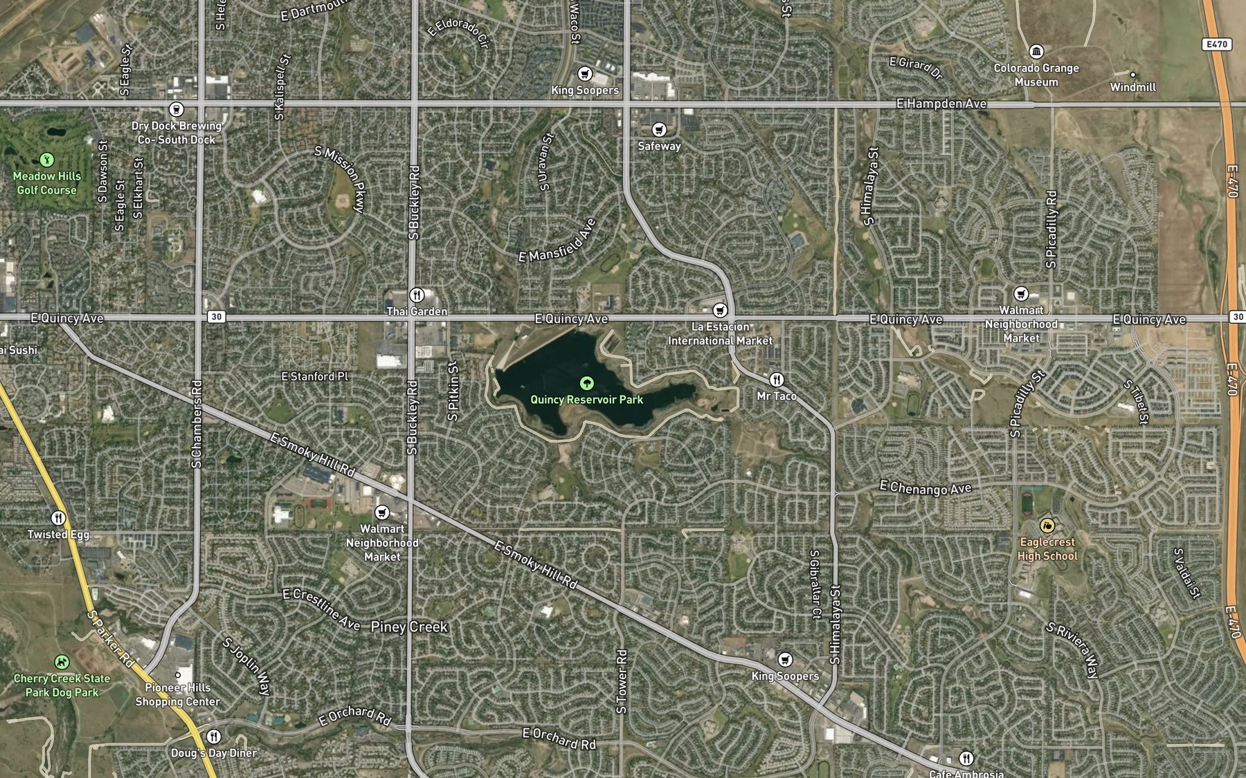 Satellite map of the Spot 2