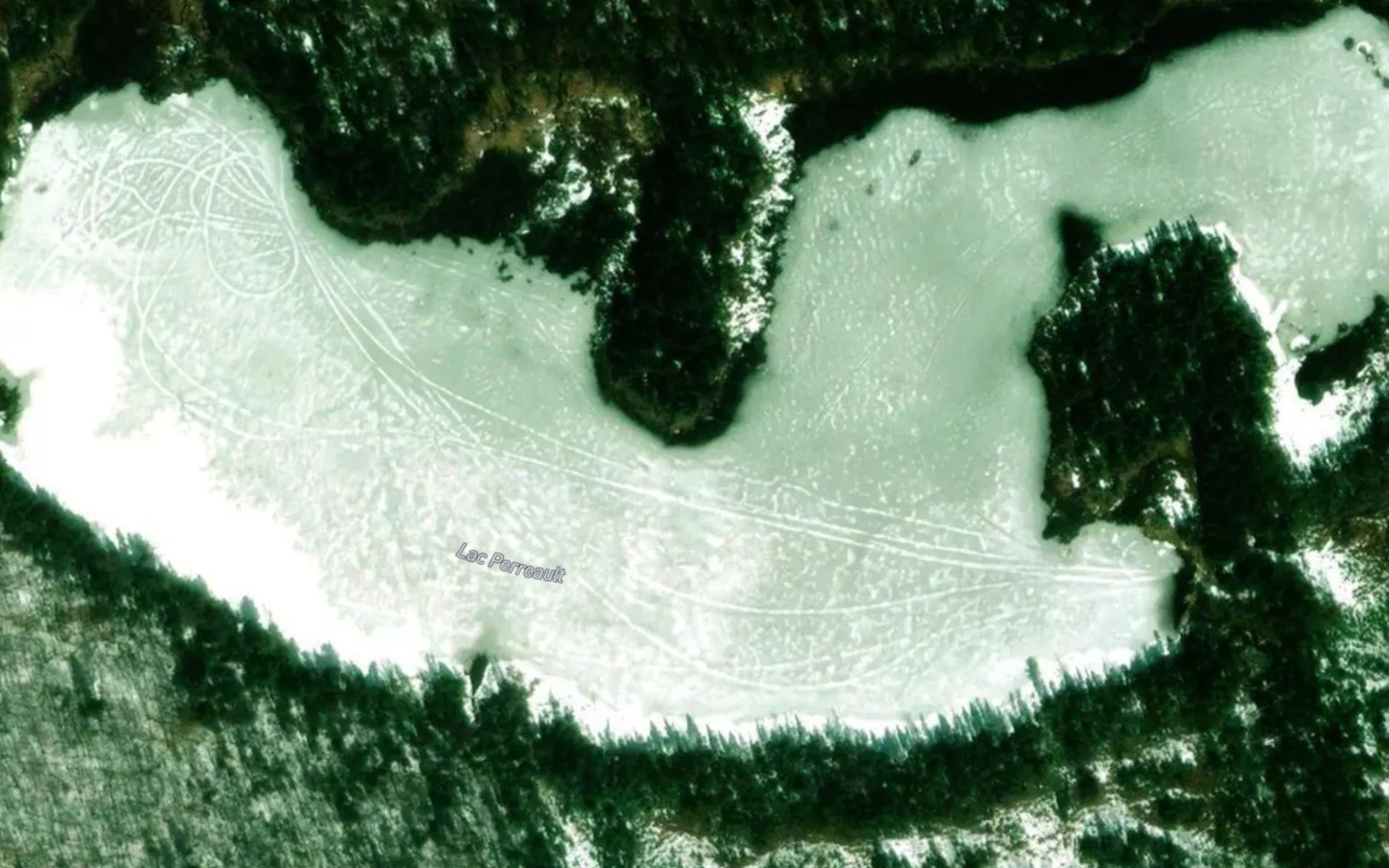 Satellite map of the Lac a la Truite