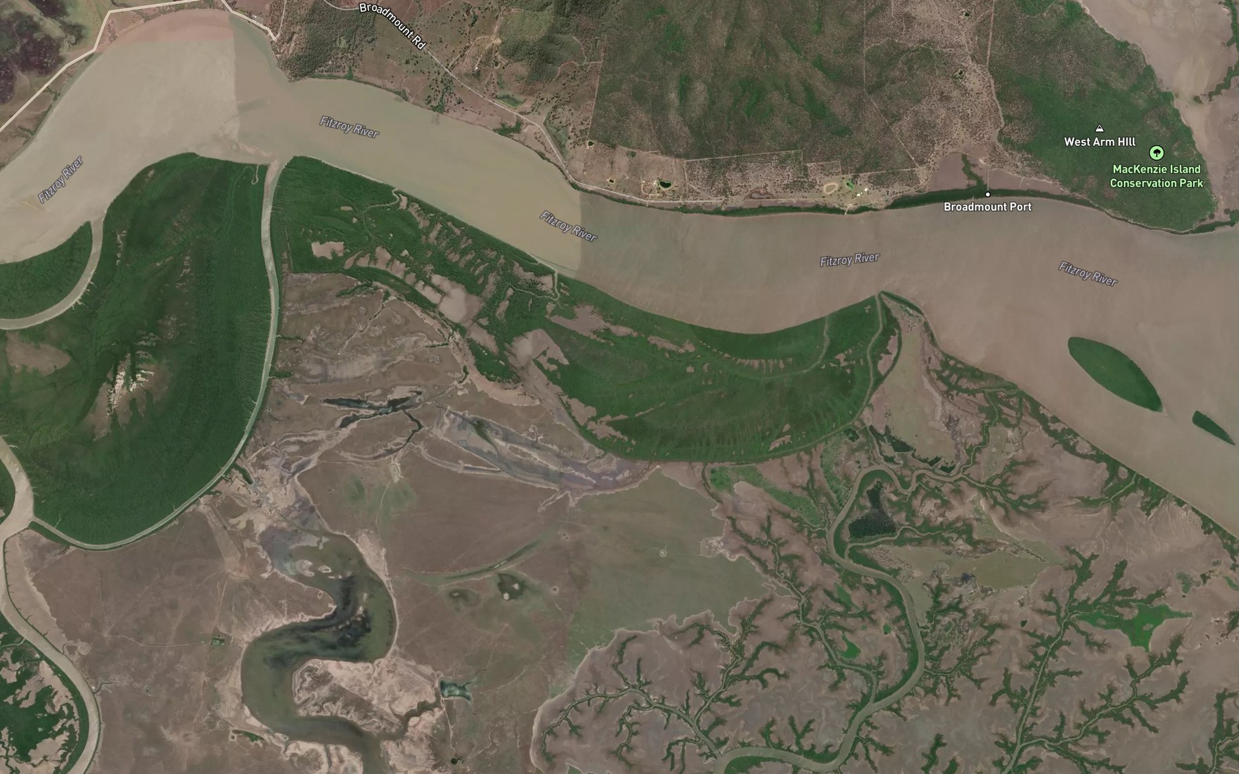 Satellite map of the Pugh Sand