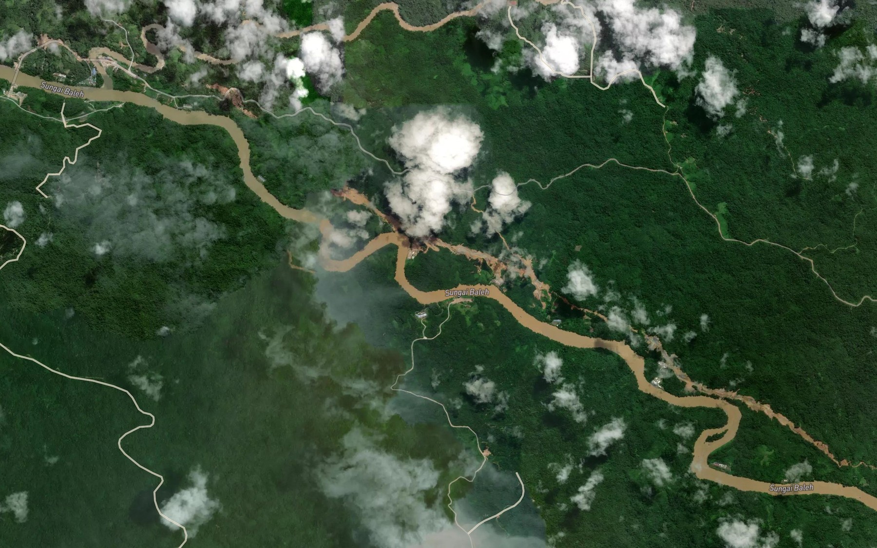 Satellite map of the Sungai Pasir
