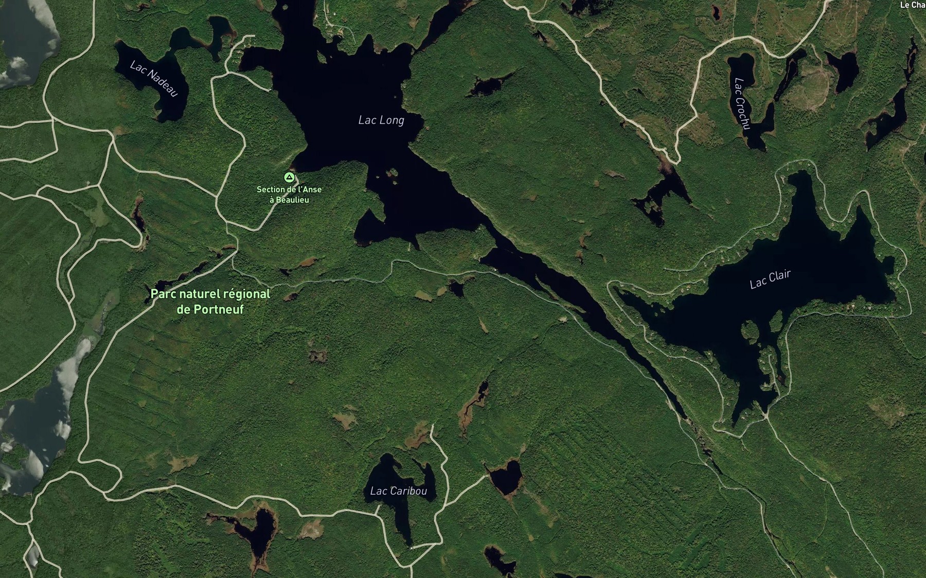 Satellite map of the Lac du Meunier