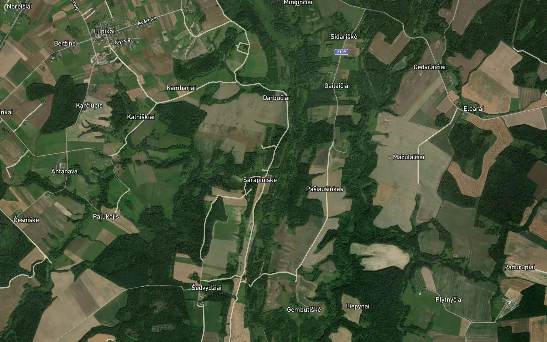 Satellite map of the Lukojus