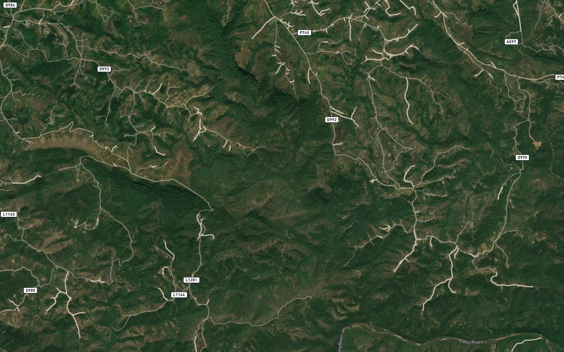 Satellite map of the Buzikani