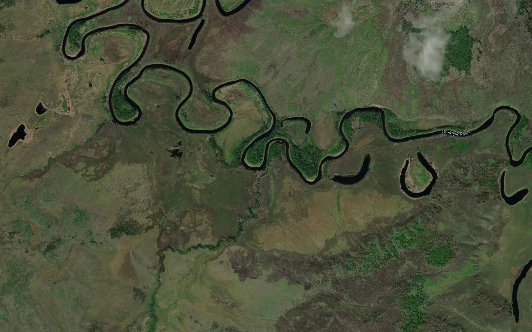 Satellite map of the Mountain Creek