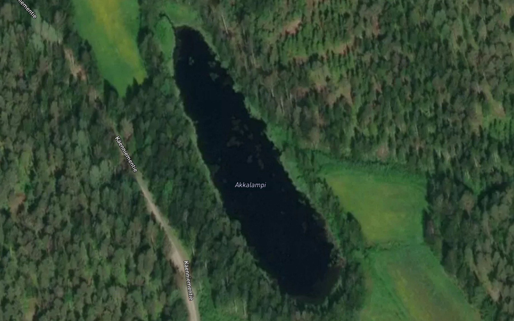 Satellite map of the Akkalampi