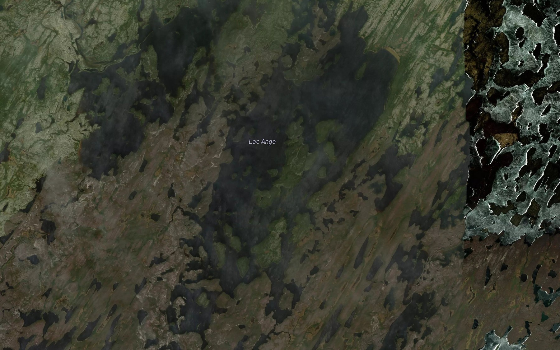 Satellite map of the Lac Ango