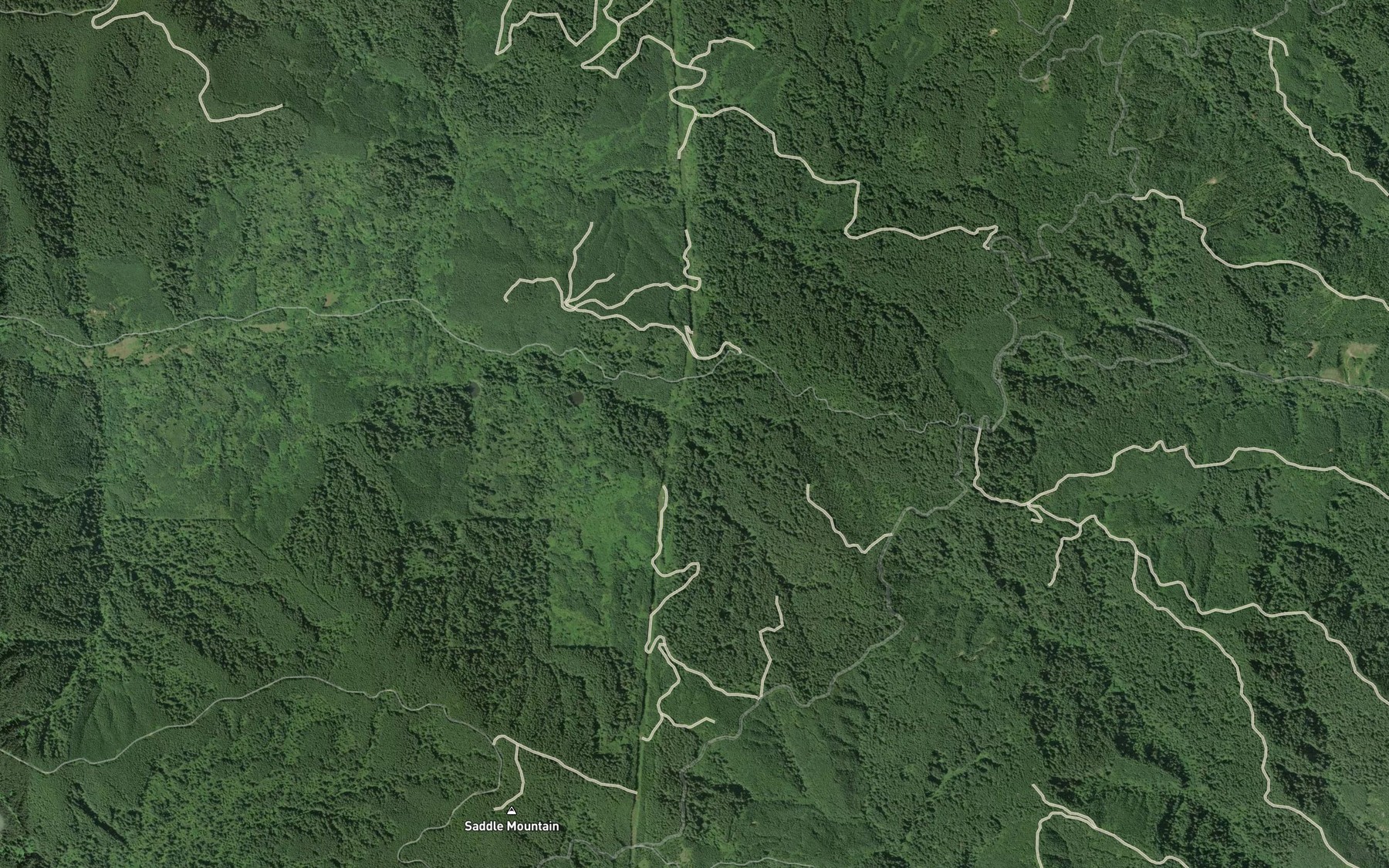 Satellite map of the Cullen Creek